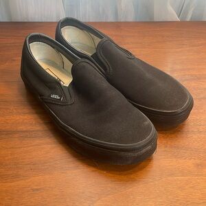 Black slip on Vans